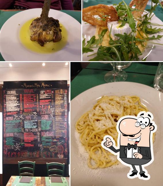Gli interni di Osteria Mamma Mia
