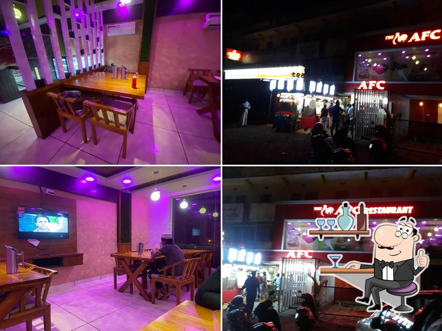 The interior of The AFC Hotel