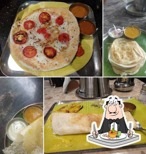Food at Hotel Saravana Bhavan