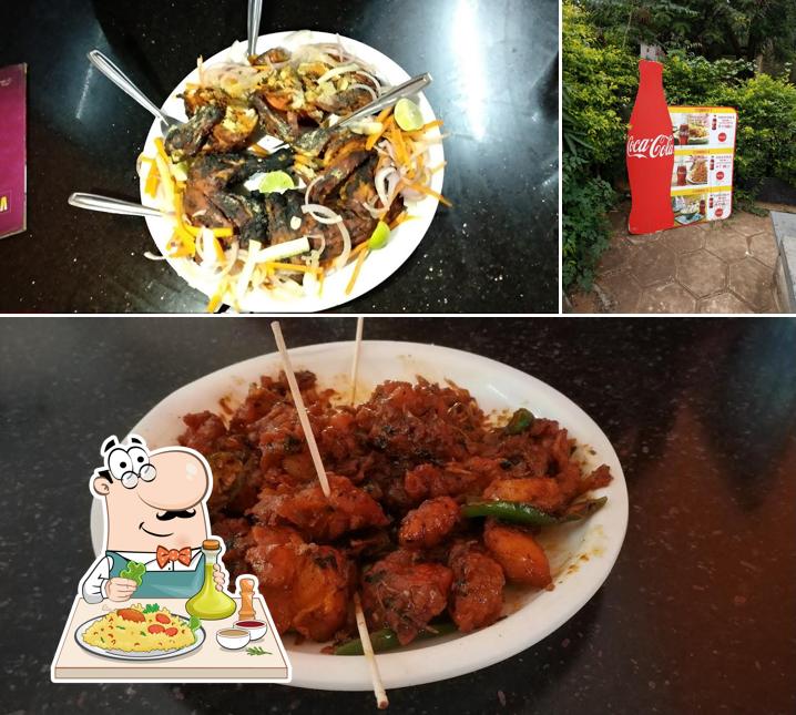 The restaurant's food and beverage