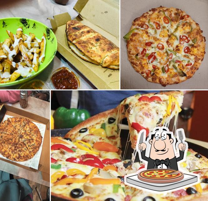 Pick different kinds of pizza
