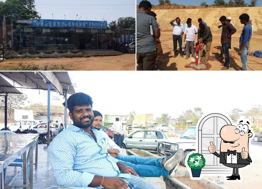 You can get some fresh air outside Mansoor Dhaba