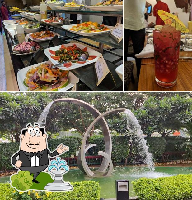 The restaurant's exterior and alcohol