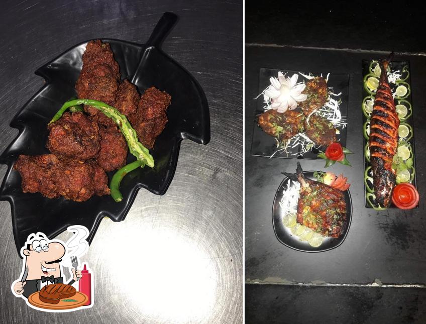 Pushpa Restaurant provides meat meals