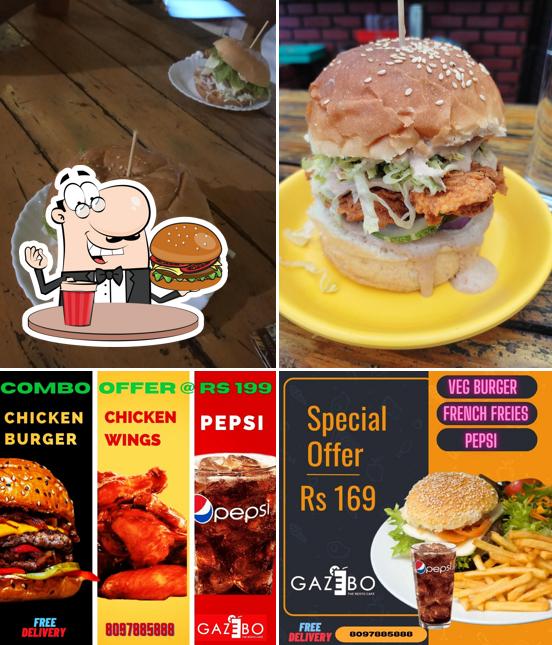 Hamburger at GAZEBO - The Resto Cafe