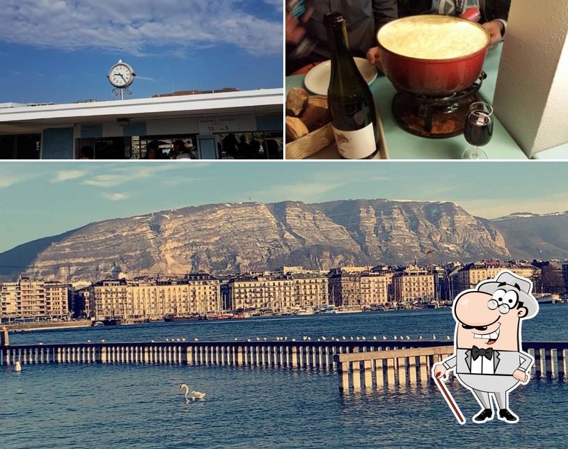 La immagine della esterno e cibo di Buvette des Bains