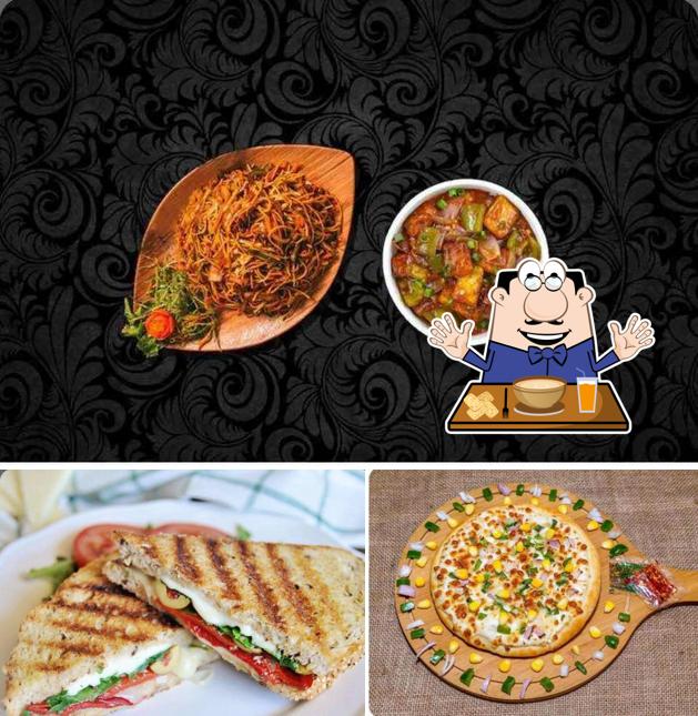 Paella and grilled cheese sandwich at Yash Fast Food