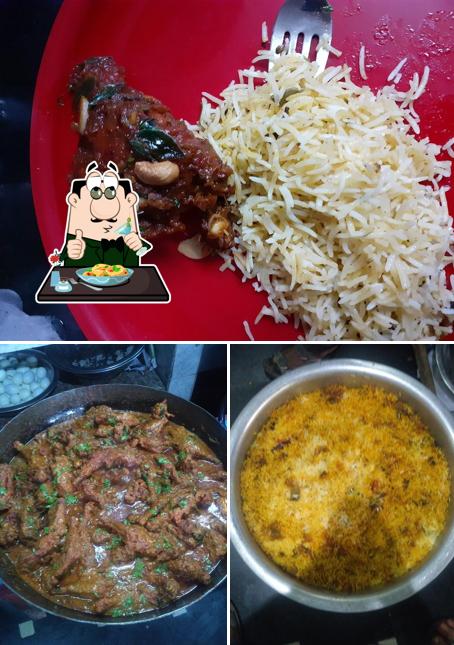 Macaroni and cheese at Simhadri Restaurant