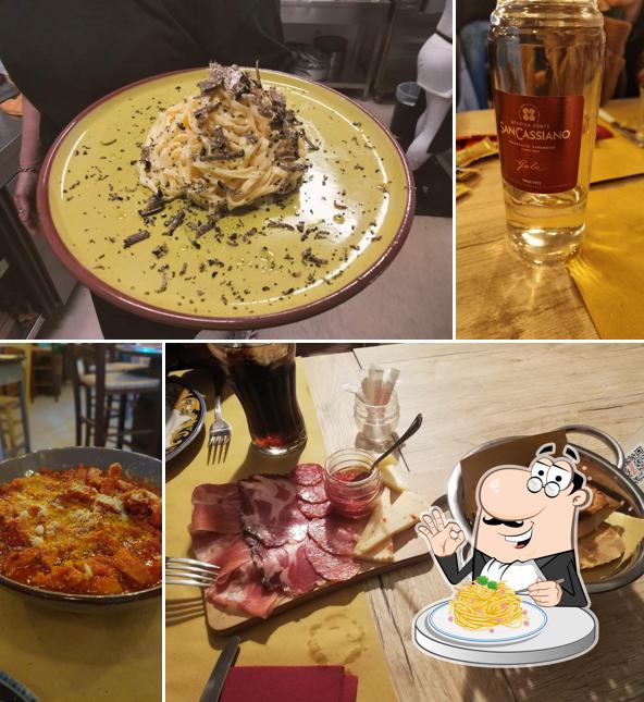 Spaghetti alla carbonara al Antica Osteria Ascolana