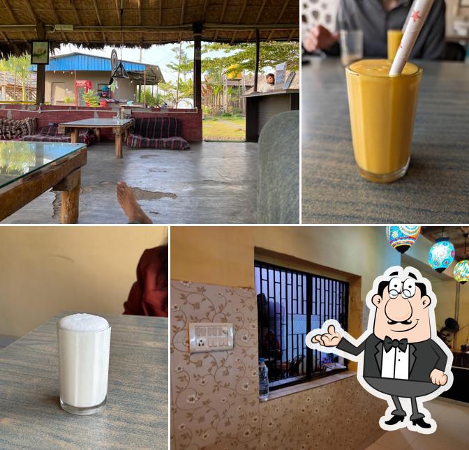 Take a seat at one of the tables at Bamboo Cafe