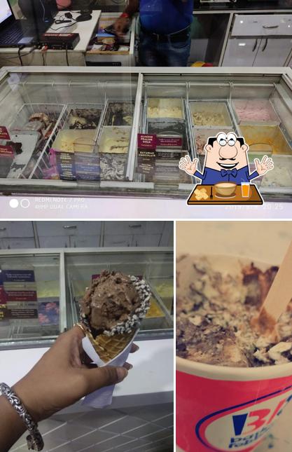 The photo of Baskin Robbins’s food and interior