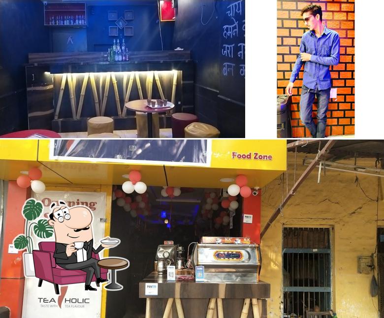 The interior of TEA HOLIC UJJAIN