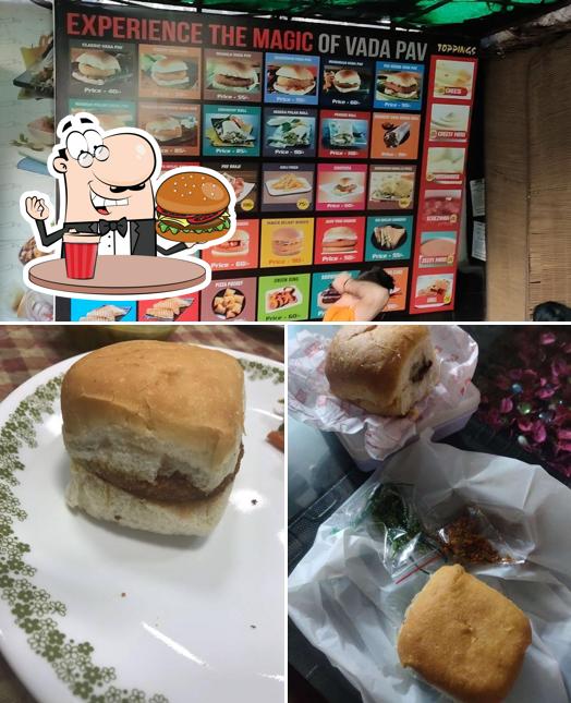 Order a burger at Goli Vada Pav