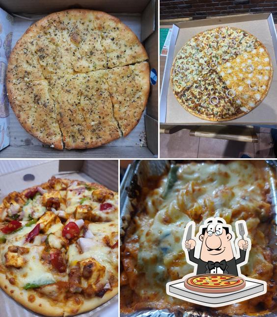 Pick different types of pizza