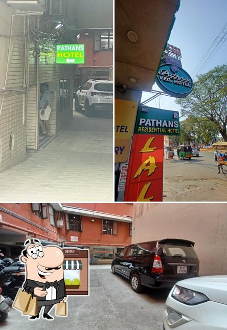 Check out how Pathans Veg Restaurant (Pure Veg) looks outside