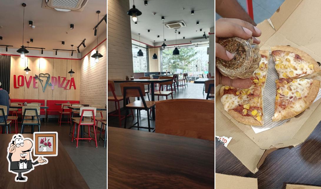 The interior of Pizza Hut Duvvada, Visakhapatnam