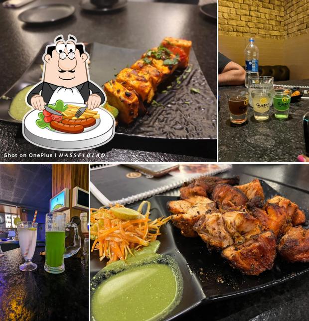 Food at Gusto's Cafe' Lounge & Bar
