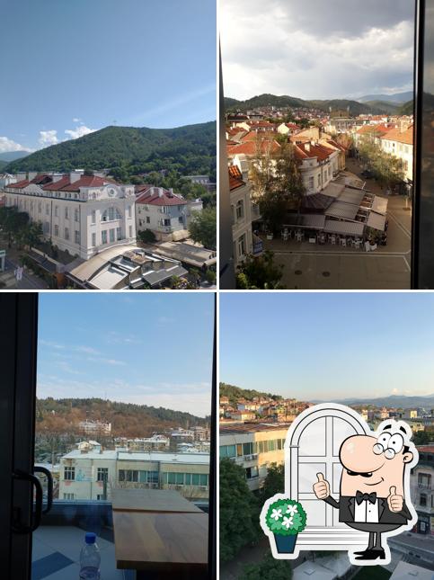 Jetez un coup d’œil à quoi ressemble Largo's View І Ресторант Благоевград І Пицария Благоевград І Ресторант за тържества Благоевград І Обедно меню à l'extérieur