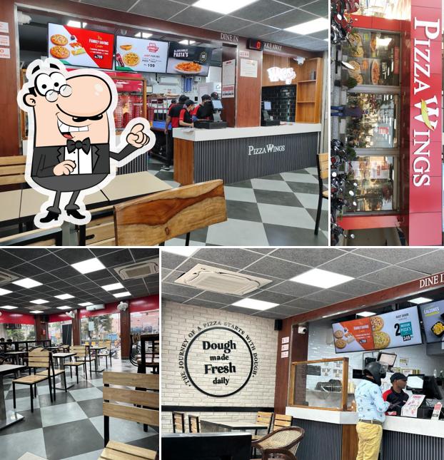 The interior of Pizza Wings Saharanpur