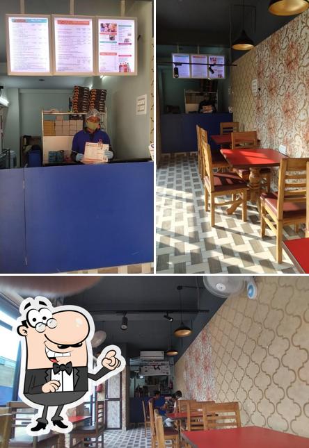 The interior of Pizza party zone