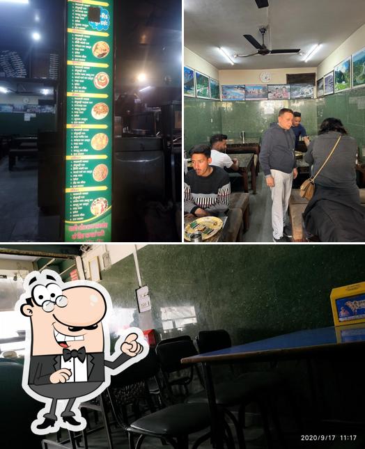 The interior of Sharma Dhaba - Mandyali Dham