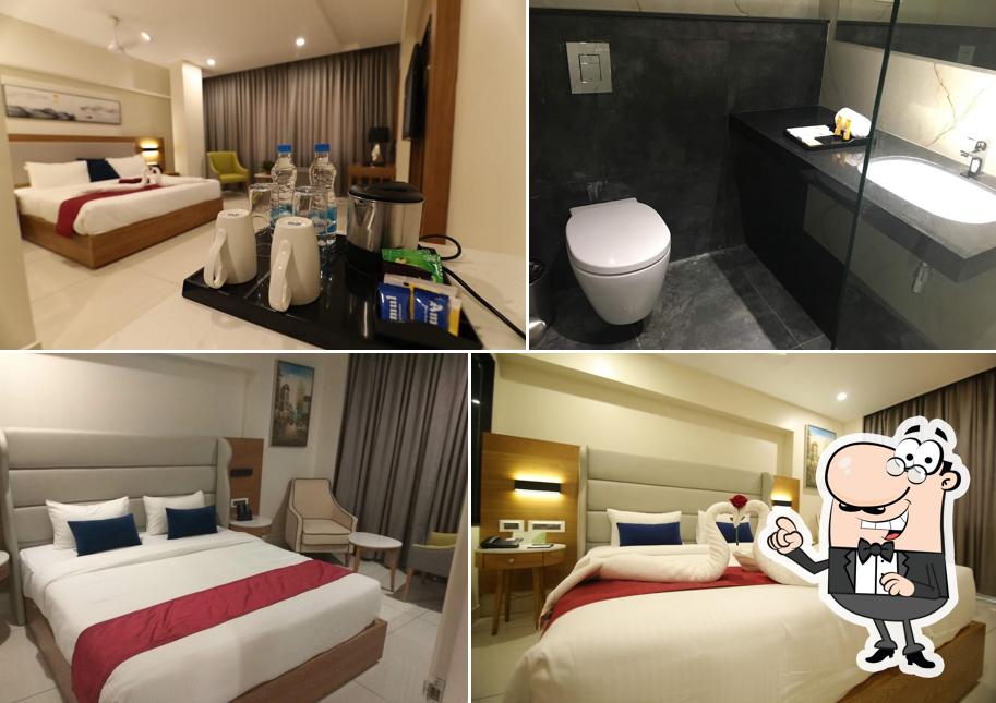 The interior of Sri Sri Sri Hotel