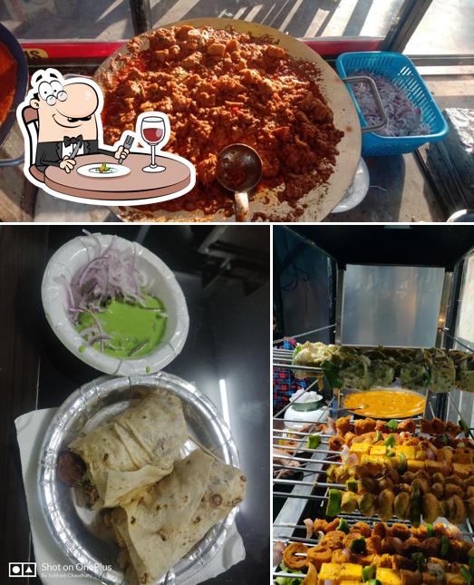 Meals at Delhi 6 Chaap and lazeez kathi roll