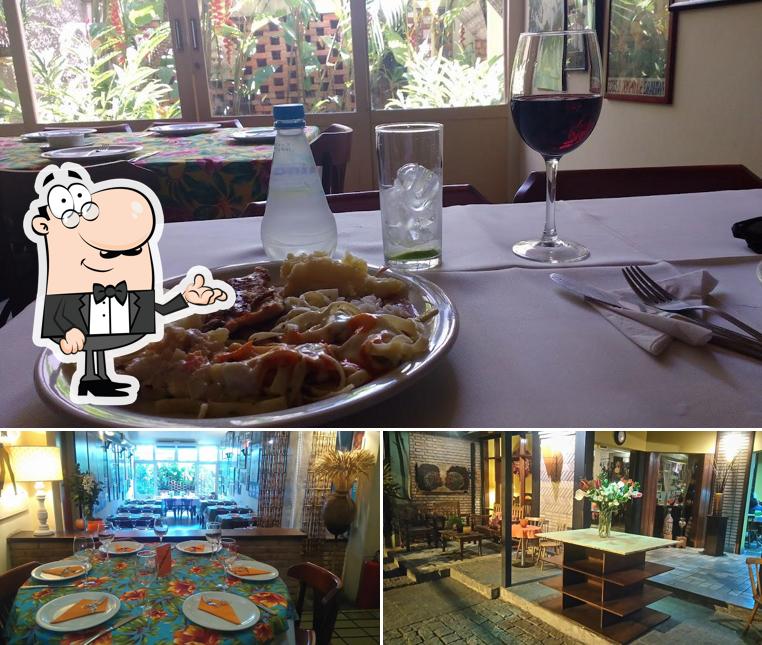 O interior do Restaurante Esperança