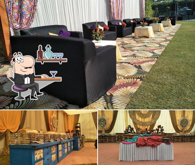 Take a seat at one of the tables at F2 Raceway