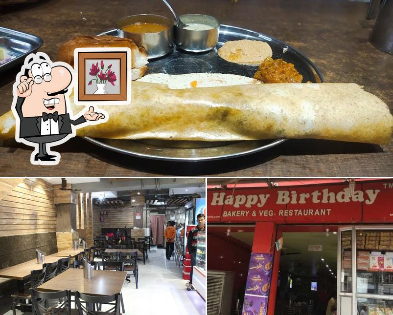 The photo of interior and food at Happy Birthday Restaurant-Best Restaurant in Gaya