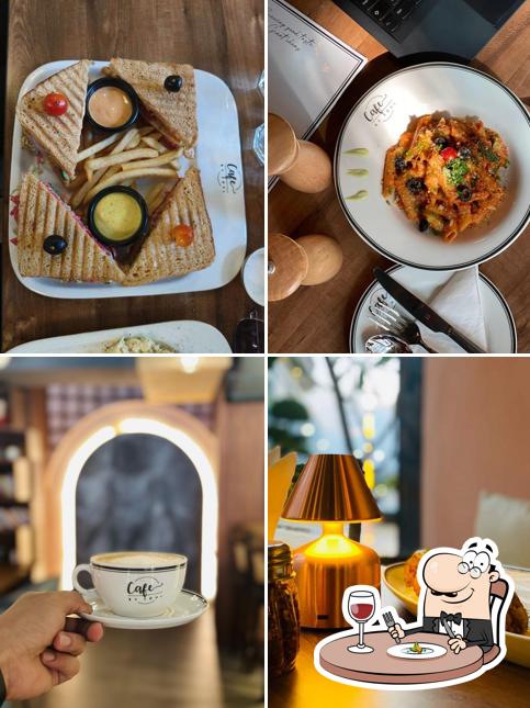 The restaurant's food and drink