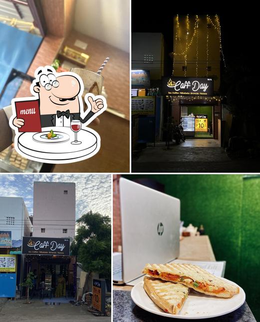 Caff day is distinguished by food and interior