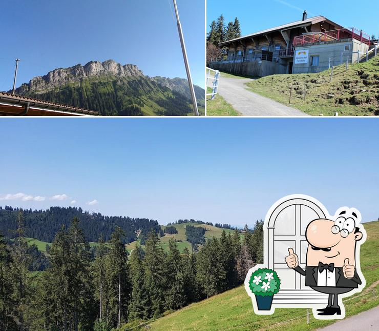 Puoi goderti l'aria fresca da seduto all'esterno di Neuhütten