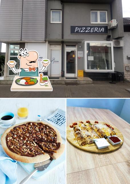 Guarda la foto che presenta la cibo e esterno di Pizzeria Marino