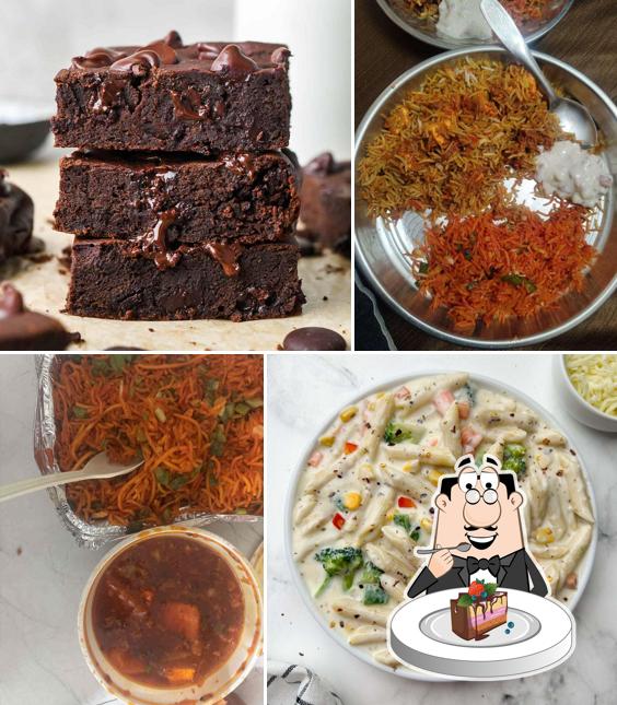 Chocolate cake at Prakriti Food