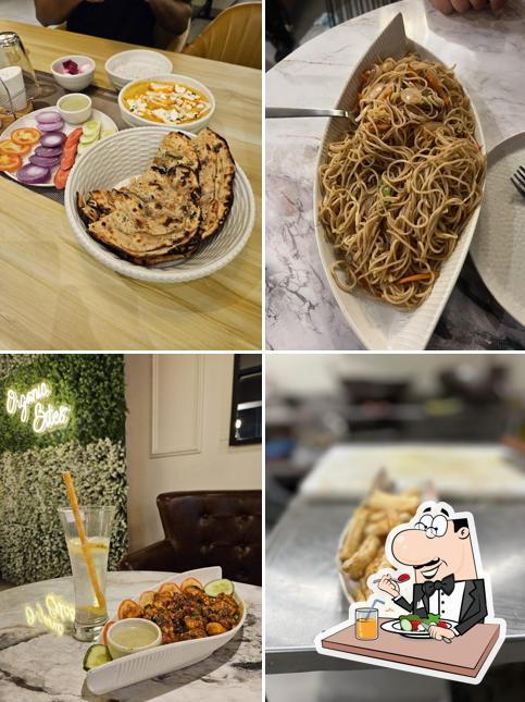 Food at organic bites cafe and restaurant