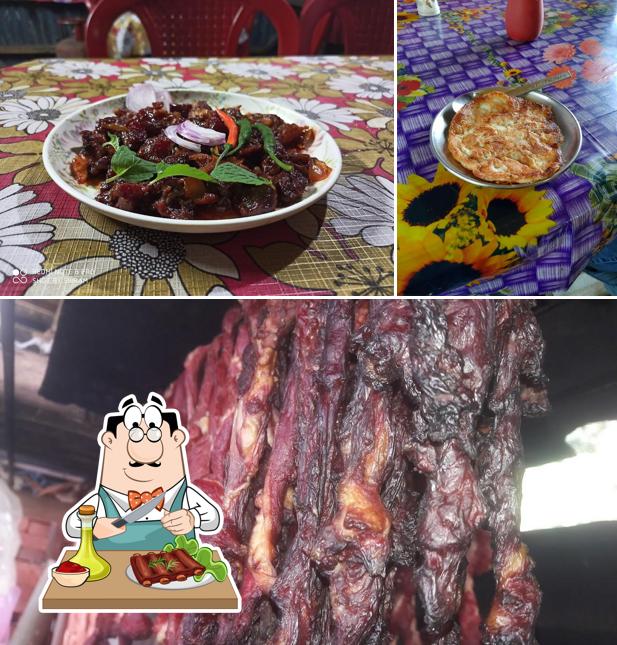 Baby back ribs at Santosh Hotel