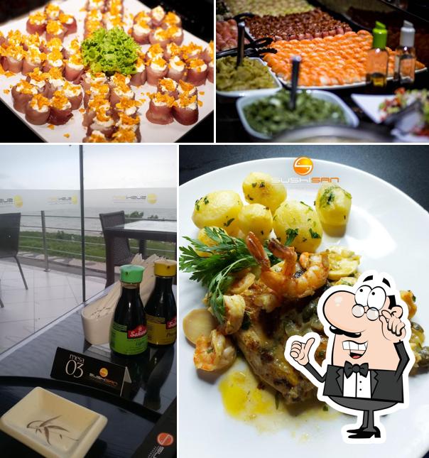 O interior do Sushi San Restaurante & Lounge Bar