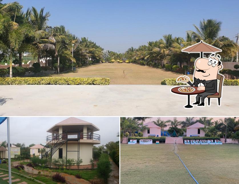 The exterior of Vrundavan Resort & Restaurant