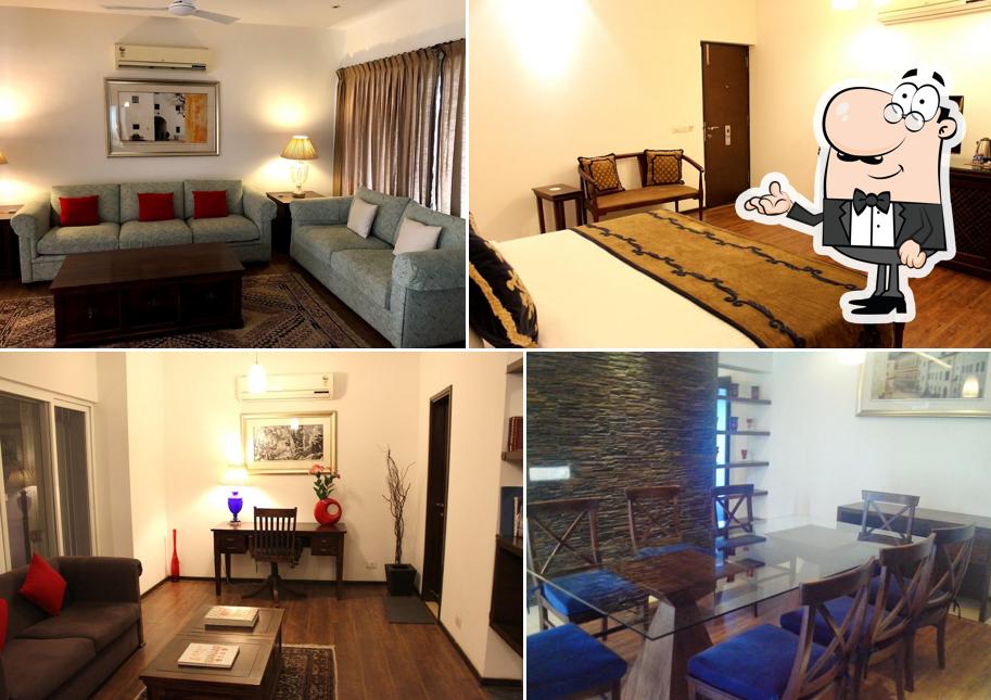 Take a seat at one of the tables at Amatra by the Ganges