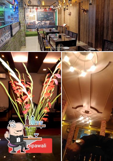 The interior of Flavors Family Restaurant