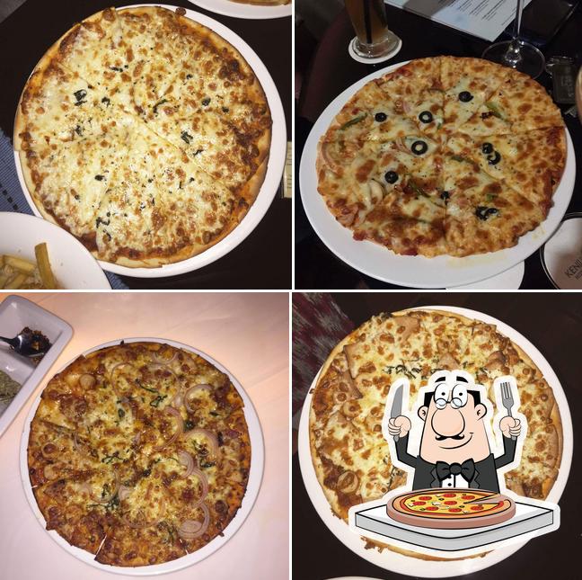 Try out pizza at Aquarius