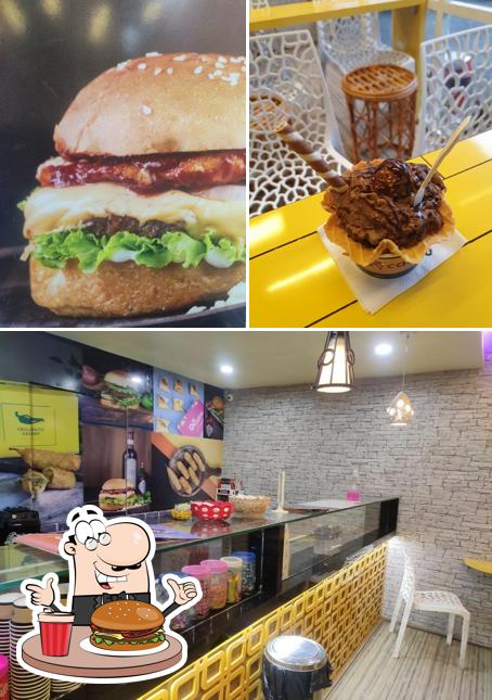 Order a burger at Cream Shakes Cream Castle