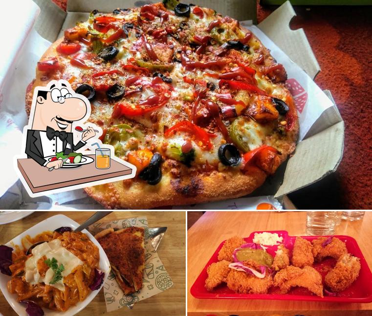 Food at La Roma Pizzeria
