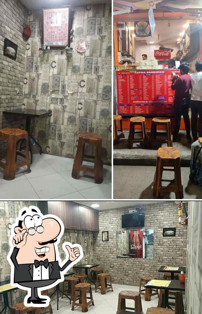 The interior of New Sapna Sandwich And Pizza (saket )