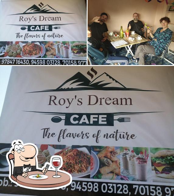 This is the image depicting food and interior at Roy's Dream Cafe