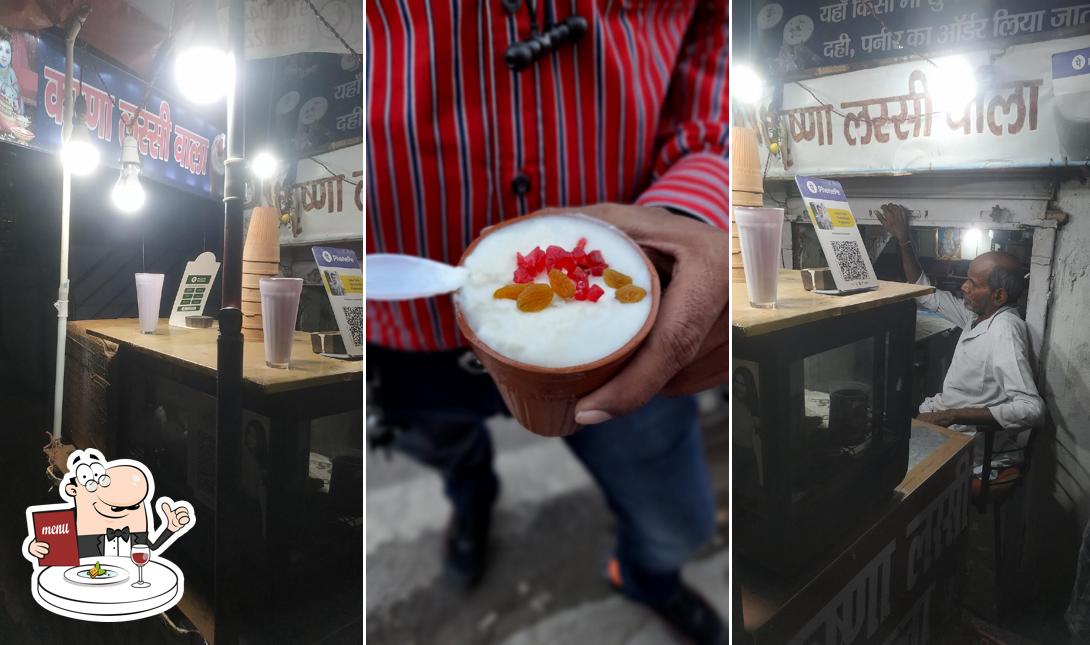 Food at Shri Krishna lassi and coffee shop