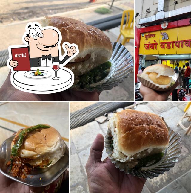 Vada pav at Supriya Jumbo Vada Pav Center