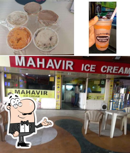 The interior of Mahavir Ice Cream