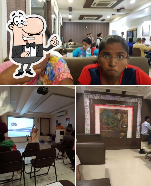 The interior of Hotel Krishnasagar